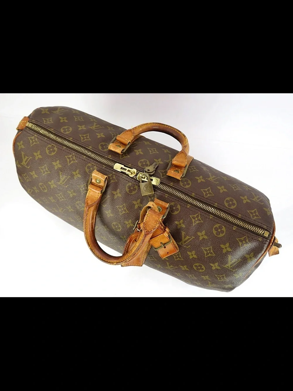 Louis Vuitton Brown Monogram Keepall Duffle Bag